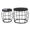 Royal Seasons COCOON Bijzettafel Zwart - Set Van 2 -Madison Verkoopwinkel royal seasons cocoon bijzettafel zwart set van 2 1500x1500 641b08ff0828e l
