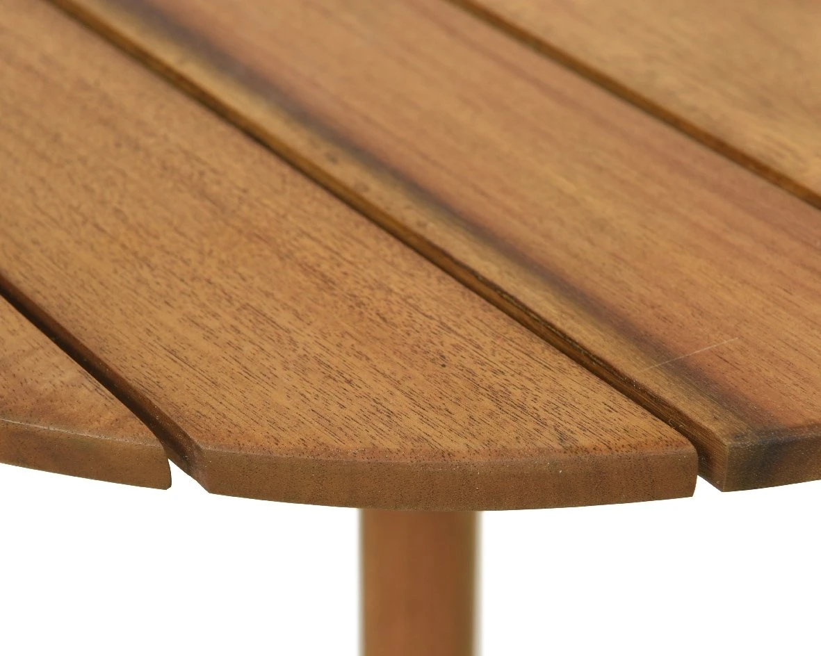 Seville Bijzet Tuintafel Acacia - Ø 55 X H 47 Cm 4 Seville Bijzet Tuintafel Acacia - Ø 55 X H 47 Cm - Afbeelding 2